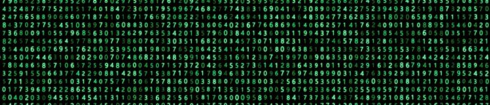Binary computer code Background. Digital background matrix. 3d rendering.
